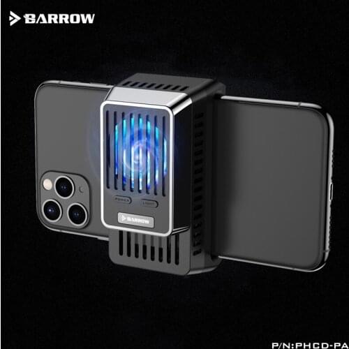 Barrow Mobile Phone Semiconductor Cooler ,Cellphone Heat Sink Cooling Fan With Back Light Portable Refrigerator ,65~80MM PHCD-PA