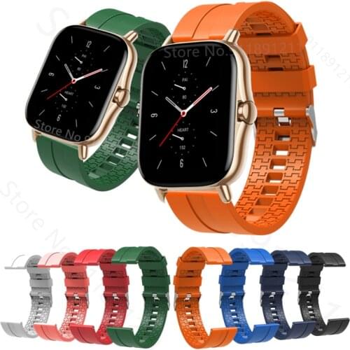 Sport Watch Strap For Xiaomi Amazfit GTS 2 2e Wrist Band Bracelet Silicone 20mm Strap For Huami Amazfit Bip S/U Pro/GTS2 Mini