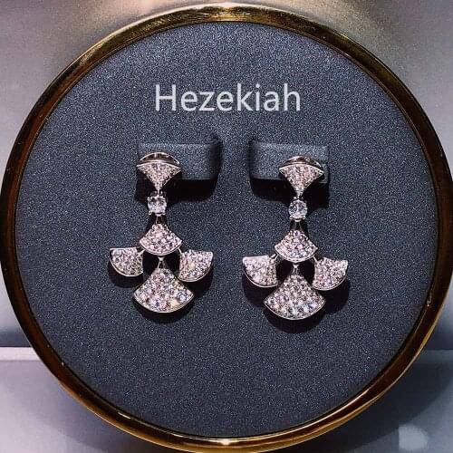 Hezekiah Luxury Earrings French quality Ladys party Earrings Dance party Lady of fame wedding Bridal Earrings