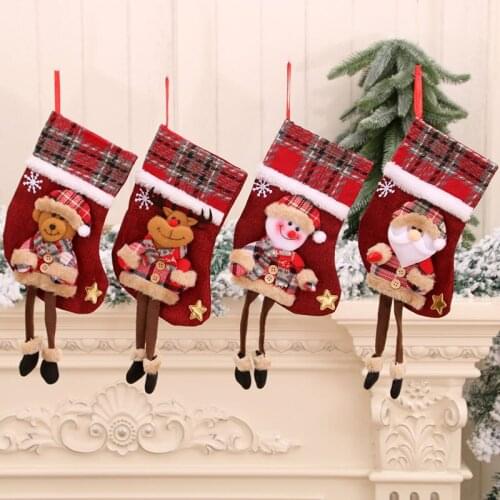 Christmas ornaments, Christmas stockings, pendants, dolls,Christmas gift bags, long-legged Christmas stockings