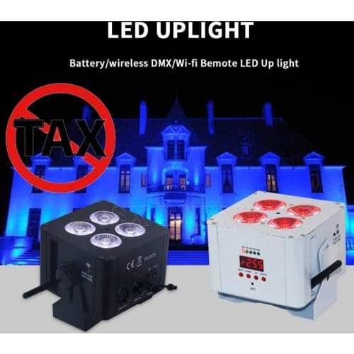 NEW 4x18W IR remote 2.4G Wireless DMX Mini LED Par (Iron) battery power effect stage light
