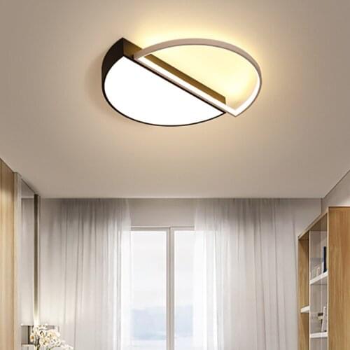 Nordic LED Ceiling Lights Indoor Black Ceiling Lamp for Living Room Bedroom Dining Room Kitchen Lamp Modern Home Lights Fixtures