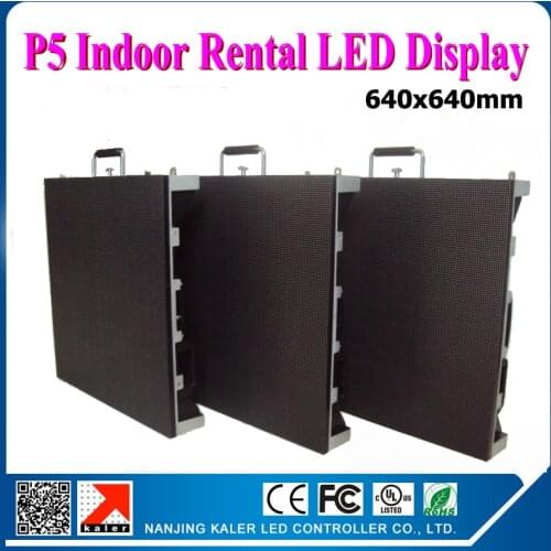 TEEHO Indoor rental led video wall P5 small 5mm picth high performance led display cabinet die-cast aluminum 0.64x0.64m 1/16scan