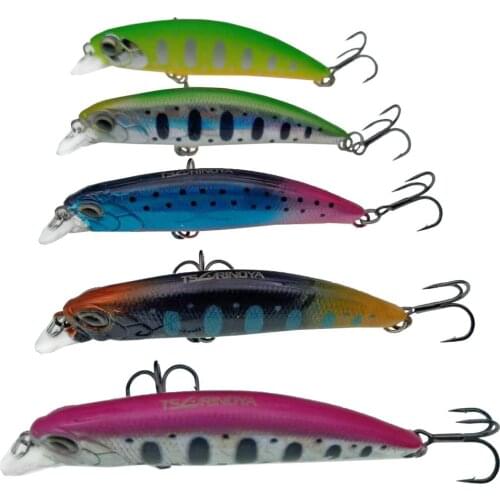 Tsurinoya 5pcs 6cm 6g Fishing Lure Sinking Minnow Wobblers trolling pike bass Artificial Hard Bait Crankbait Fishing Tackle