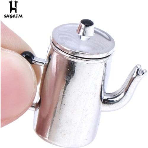 Scale Vintage Dollhouse Miniature Kettle Pretend Play Kitchen Cooking Utensil Furniture Decoration Accessories Toy