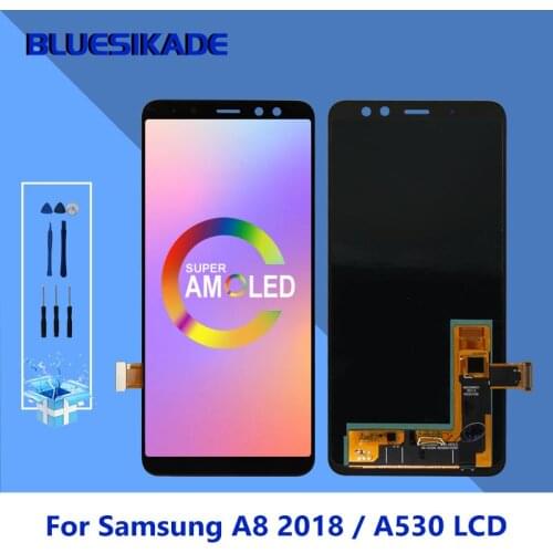 5.5“ ”AMOLED For Samsung Galaxy A8 2018 A530 LCD Display Touch Screen Digitizer Assembly A530f A530N Screen Replacement Parts