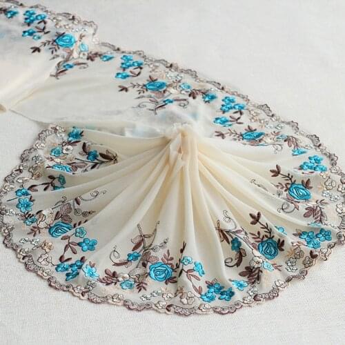 10Yards Exquisite 18cm Lace Trim Fabric High-end Clothing Skirt Dress Decorative DIY Crafts for Bra Underwear High Quality