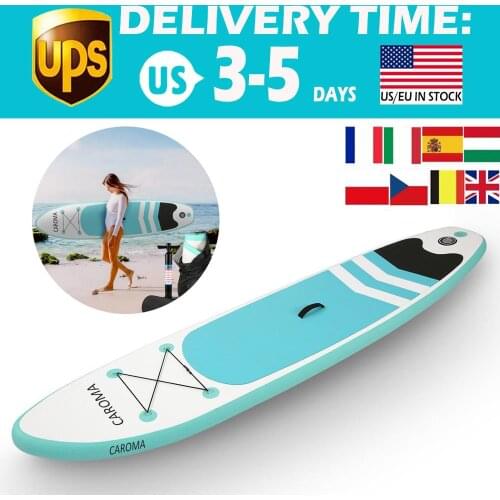 305x71x10cm Portable Surfboard Inflatable Stand Up Adult Anti-leak Valve Paddle Board Portable and Easy to Store