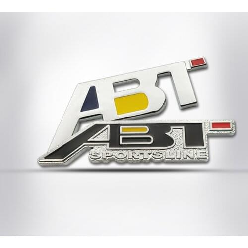 ABT sport for Audi A3 A4 A4L A5 A6 A6L A7 A8L Q3 Q5 Q7 Car Styling Grille Sticker Front Decal Badge Auto Rear Decoration Emblem