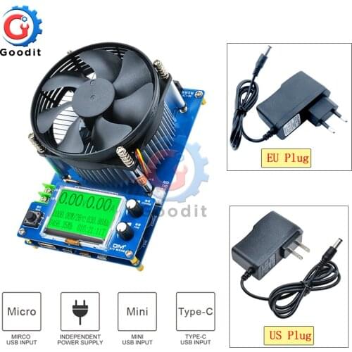 150W Digital Battery Capacity Tester Voltmeter Adjustable Constant Current Electronic Load Charger USB Ameter meter Indicator