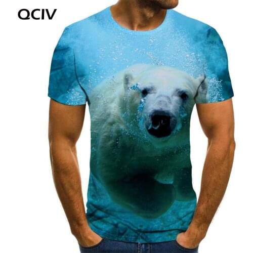 3d Tshirt Bear T-shirt Men Animal Funny T shirts Ocean Shirt Print Harajuku T-shirts 3d Mens Clothing summer Printed Male Tops