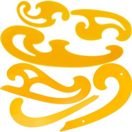 Nonvor Multi Cloud Shape Drawing Tool Plastic French Curve Ruler Curve Template for Art Comics Animation Design / Fashion