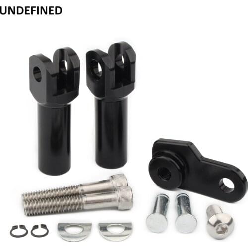 Motorcycle Passenger Foot Pegs Support Mount Clevis Kit for Harley Softail Slim FLS FLSS 2012-2017 Cross Bones FLSTSB 2008-2011