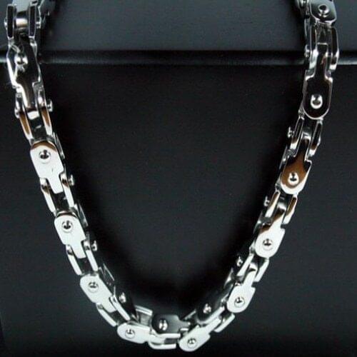 5mm 21.6'' Mens Jewelry Fashion Stainless Steel Motorcycle Bike Chain Necklace