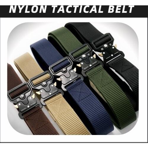 Mens Belt Army Outdoor Hunting Tactical Multi Function Combat Survival High Quality Marine Corps Canvas For Nylon Male Luxury