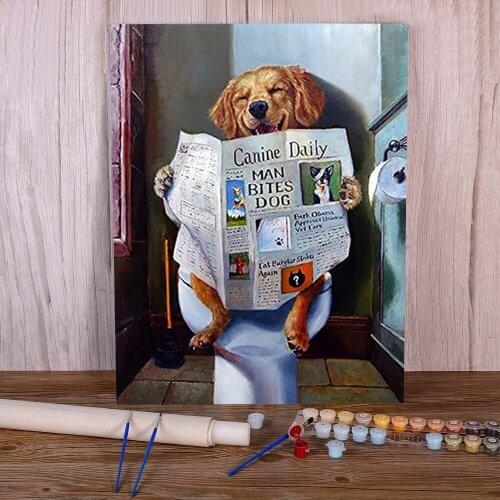 Egypt Cat Animal DIY Painting By Numbers Kit Acrylic Paints 50*70 Oil Painting Decorative Paintings Crafts For Wholesale