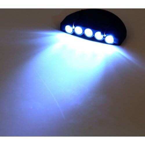 New 5 LED Fishing Camping Head Light HeadLamp Cap Hot Sale