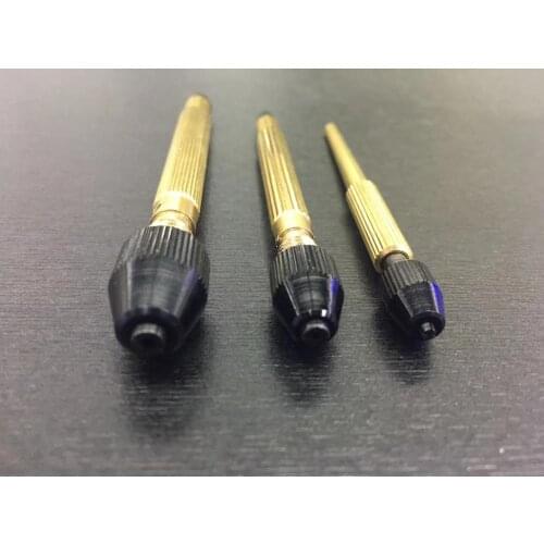 Watch maintenance tool set of three with copper with a bit clip hand drill watch with