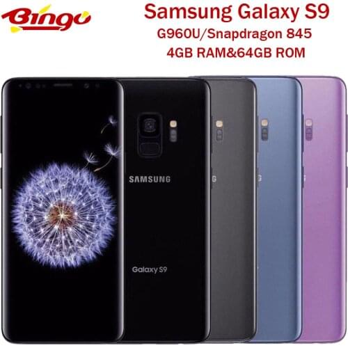 Samsung Galaxy S9 G960U Original Android Phone Qualcomm Octa Core 5.8" 12MP&8MP RAM 4GB ROM 64GB NFC Fingerprint