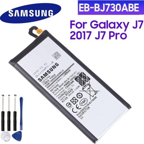 SAMSUNG Orginal EB-BJ730ABE 3600mAh Battery For Samsung Galaxy J7 Pro 2017 SM-J730 SM-J730FM J730F/G J730DS J730GM J730K +Tools
