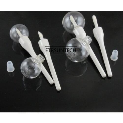 6ML /11ml lamp bulb shape lip gloss/color cream tube or lip balm tube with brush,empty container F20172158