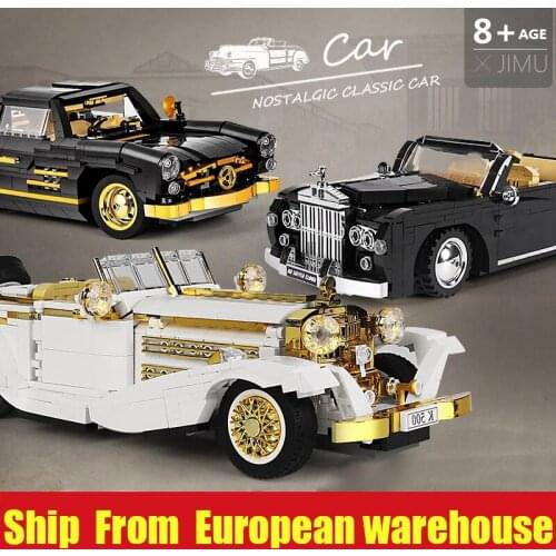 Mould King 10003 High-Tech Car Toy K500 Vintage Car Model Building Blocks Assembly Bricks Toys Educational Kids Christmas Gift