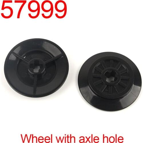 10PCS 57999 High-tech building blocks Train parts axle hole wheels Bricks Accessories Assembly Parts MOC Education Build Toys