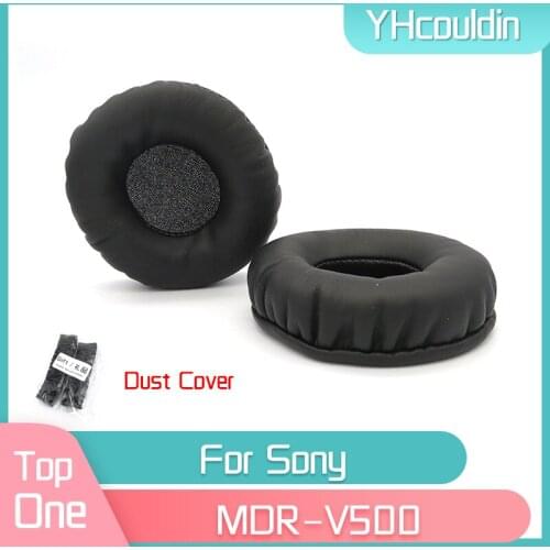 YHcouldin Ear Pads For Sony MDR V500 MDR-V500 Headphone Replacement Earpads Velvet Ear Pad