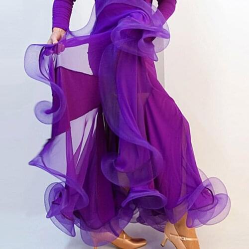 Latin Dance Costume Skirt Salsa Tango Rumba Cha Cha Ballroom Dance Skirt Sexy Lace Stage Performance Salsa Dance Costume