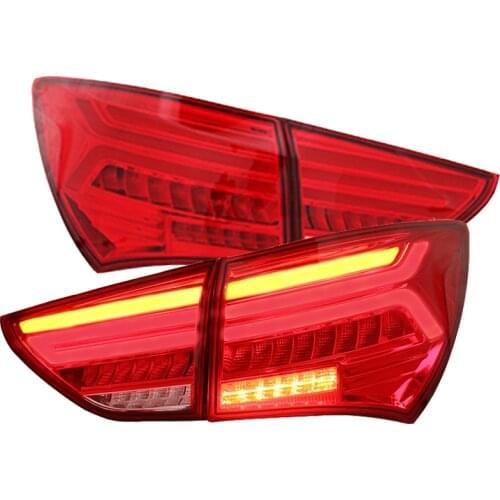 For Buick Excelle GT Taillights LED Back Rear Lamp Assembly 2015-2017 Year With Sequential Turning Signal Light RED Color