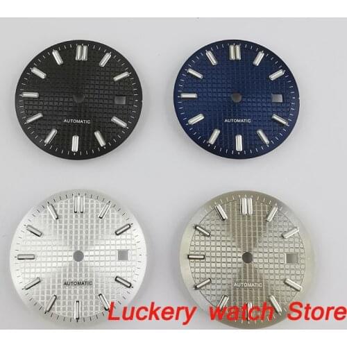 31mm no logo white gray black blue Dial Luminous mark fit Miyota 8215 821A，ETA 2824 2836,Mingzhu 2813 Automatic Movement-BP80