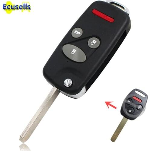 4 Buttons Modified Flip Folding Remote Key housing fob Shell Case Cover For Honda Accord Civic CRV S2000 Blade 2.4