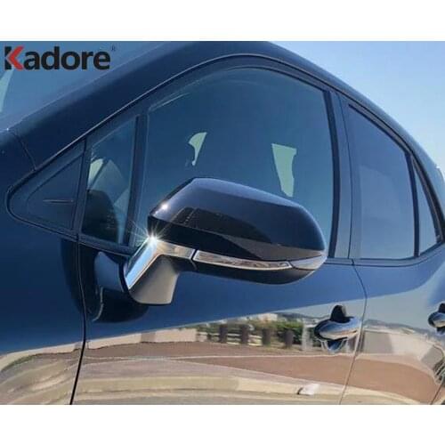 For Toyota Corolla 2019 2020 Hatchback Door Rearview Mirror Cover Trim Rear View Mirrors Molding Strip Car Styling Accessories