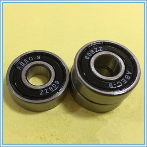 8pieces/lot ABEC-9 Bearing 608ZZ 8x22x7mm miniature ball bearings skate bearings