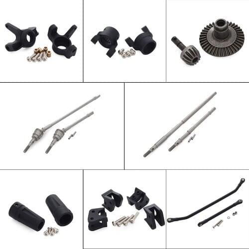 AR60 CNC Aluminum Alloy Axle Upgrade Bevel Gear Drive Shaft Link Rod for 1/10 RC Rock Racer Axial Wraith 90018 RR10 90053