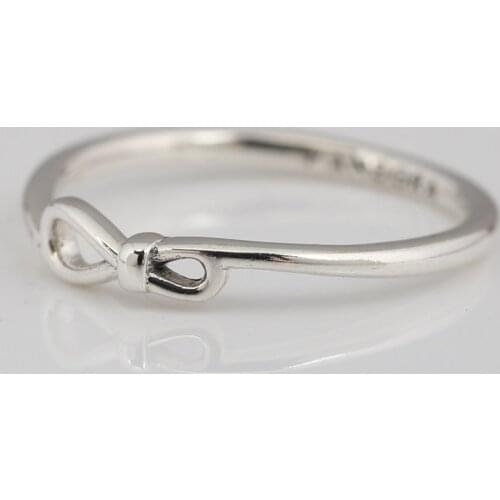 Authentic S925 Silver Ring Infinity Knot Ring For Women Wedding Party Gift fit Lady Jewelry
