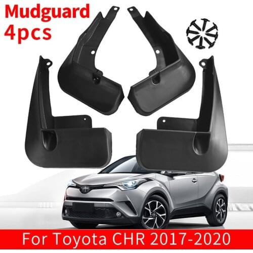4pcs ABS Car Mud Flaps Mudguard Splash Guards Fender Mudflaps Tire Fender Car Accessories For Toyota CHR 2017 2018 2019 2020