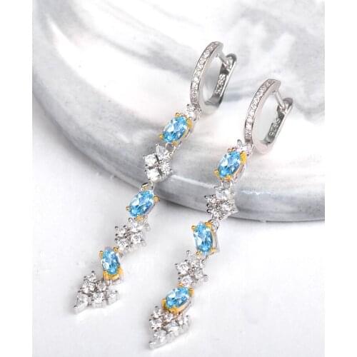 Серьги с камнями CUANAIR China At AliExpress