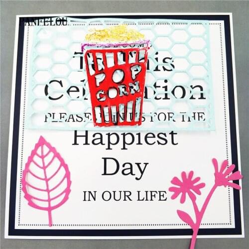 Thanksgiving Day popcorn Scrapbooking DIY Halloween Embossing mould card paper die Metal cuts dies cutting