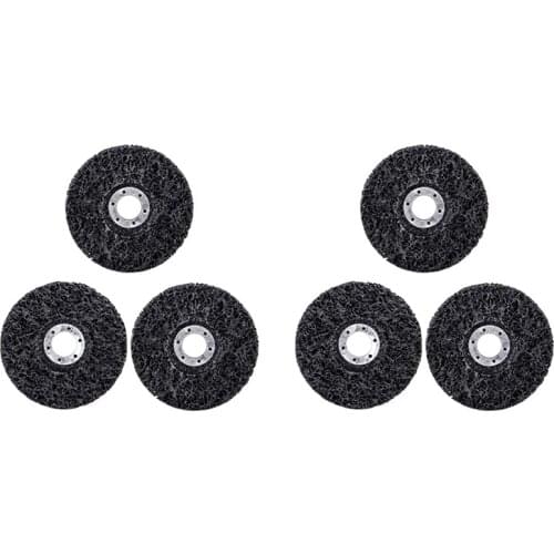 3Pcs Disc Abrasive Wheel for Cleaning and Removing Paint and Rust (Black)