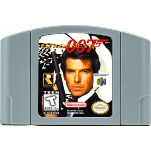 Golden Eye GoldenEye 007 For 64 Bit Game Cartridge USA Version NTSC Format