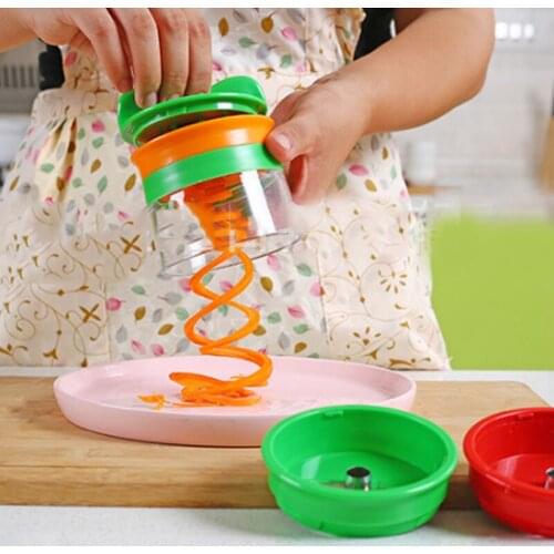 Five-piece Kitchen Multi-function Grater Spiral Wire Cutter Rotating Cucumber Peeling Carrot Shredder Kitchen Accessories