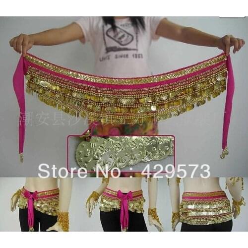 Pretty belly dance hip scarves