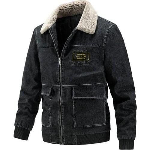 2021 Mens Winter Warm Denim Jackets And Coats Cotton Lined Thick Thermal Jeans Parkas Outerwear With Embroidery Big Size M-5XL
