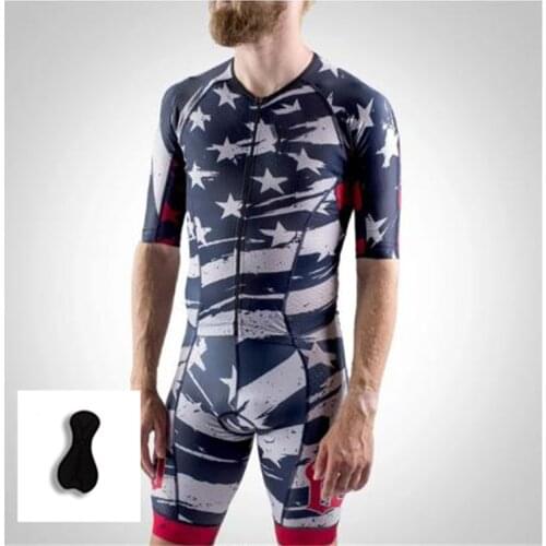 2021 New Hot Selling Short Sleeve Shorts Professional Comfortable Breathable Bib One Piece Cycling Skin Suit Triathlon Jumpsuit