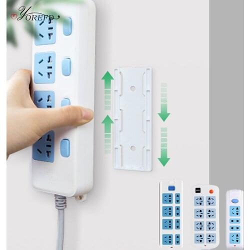 OYOREFD Wall Mounted Multi-function Cable Holder Family Office Desktop Wall Cable Plug Power Cord Router Holder Wall Shelf