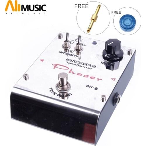 Biyang Tonefancier Ph-8 Phase Effect Guitar Pedal True Bypass with Gold Pedal Connector