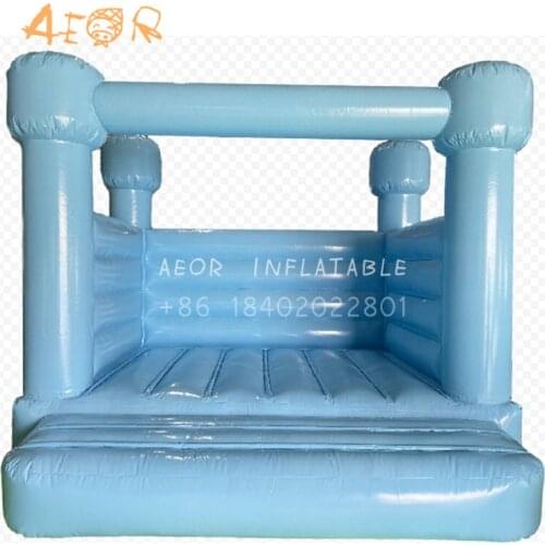 Popular Bouncer Pastel color Inflatable Wedding Bouncy Castle White Bounce House