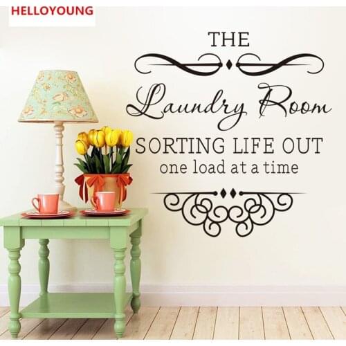 QT-0108 DIY Home Decorative Removable Romantic English Font Wall Stickers Waterproof Wallpapers Mural All-match Style