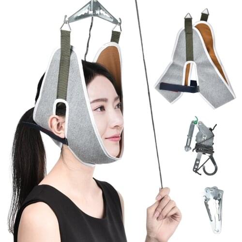 Adjustable Neck Massage Device Hanging Cervical Traction Over The Door Neck Stretch Back Head Trainer Fatigue Relief Relaxation
